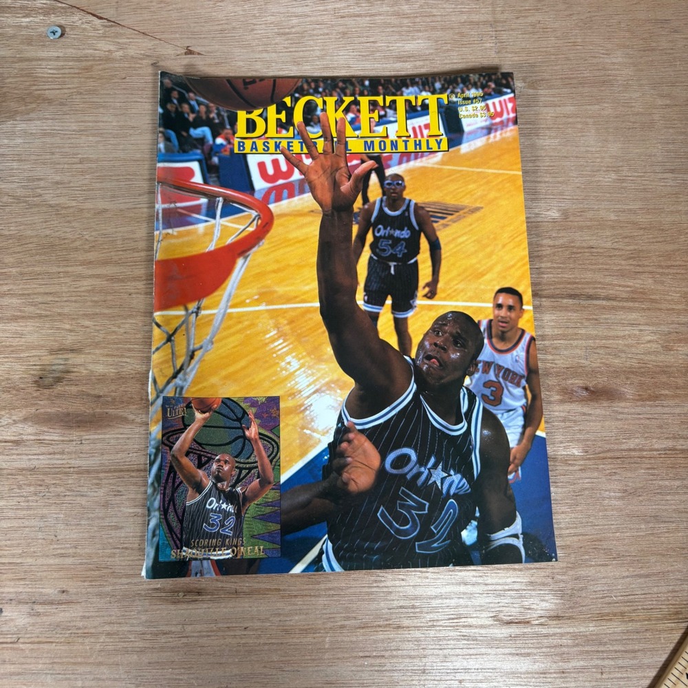 Beckett Basketball Monthly April 1995 Issue 67 Shaquille O'Neal Orlando Magic